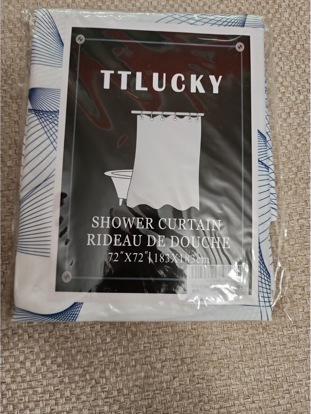 Ttlucky Shower Curtain Rideau De Douche 72"×72"